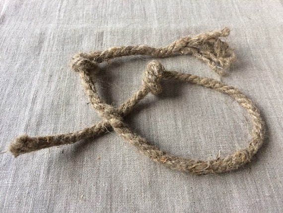 Vintage Hemp Rope Scraps, 3 Pieces Rough Rustic String, 1cm Cord, Textile  Art Supply, Old Jute Twine for Nautical Style Decor, Pet Dog Toy 