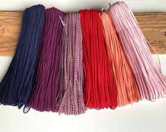 Cordón de soutache: Trenzado de 2,5 mm, 6 colores para la fabricación de joyas.
