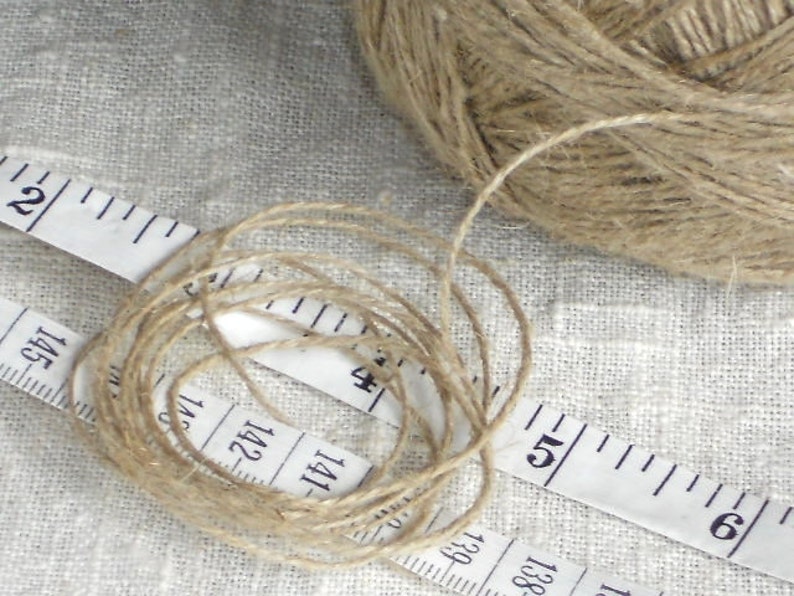 Craft jute string label hanging gift tag string 1mm vintage Etsy