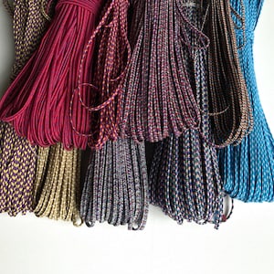 Mehrfarbige Soutache-Schnur: Schmuckherstellungs-Geflecht, 5 Meter