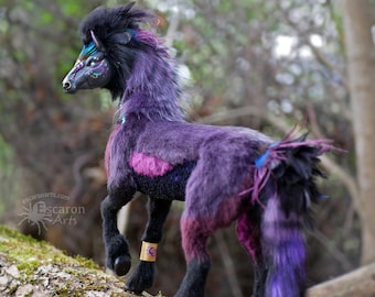 Colibri - cheval d'artdoll fantastique posable fait à la main