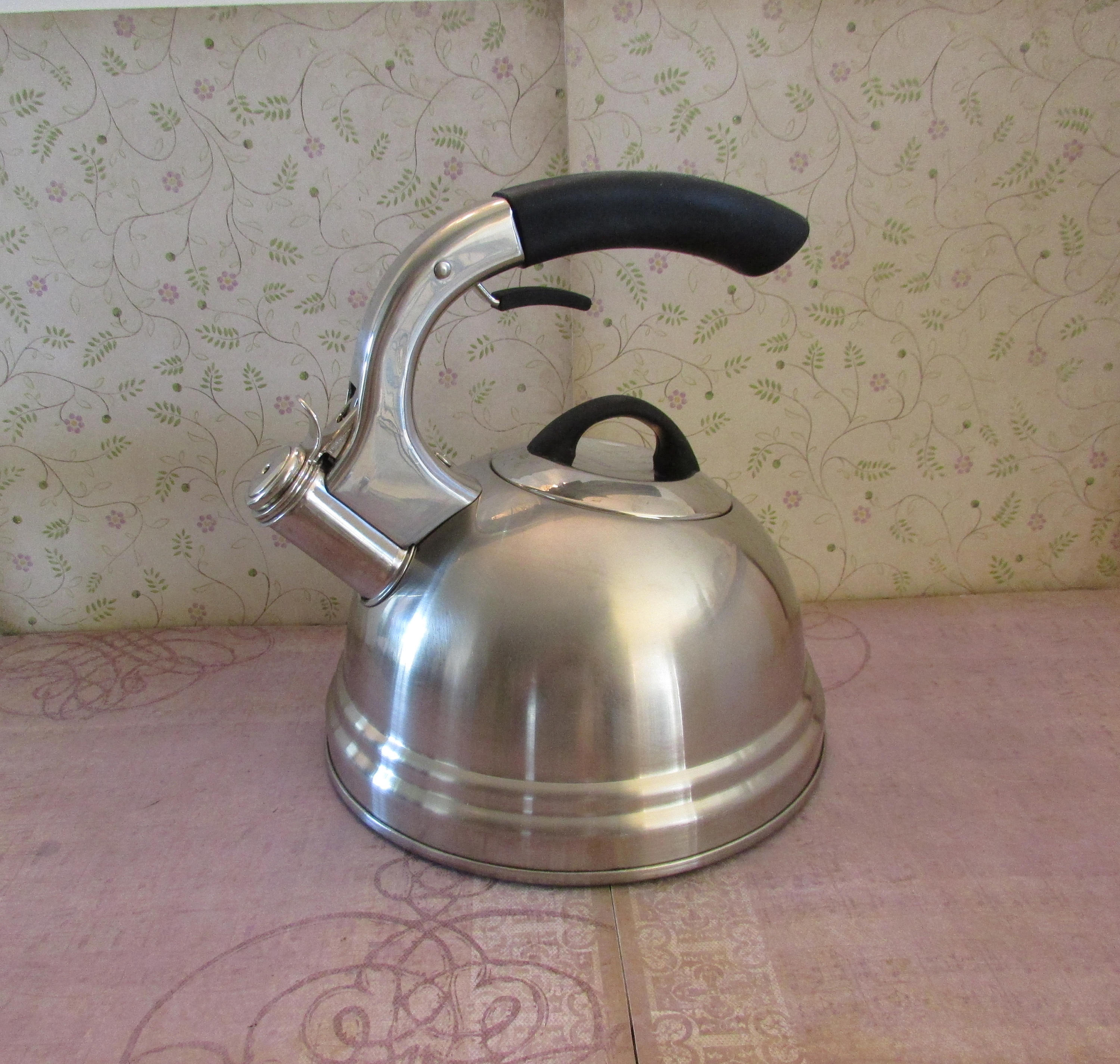 2.5L WHISTLING KETTLE Stainless Steel Honey Yellow Bright