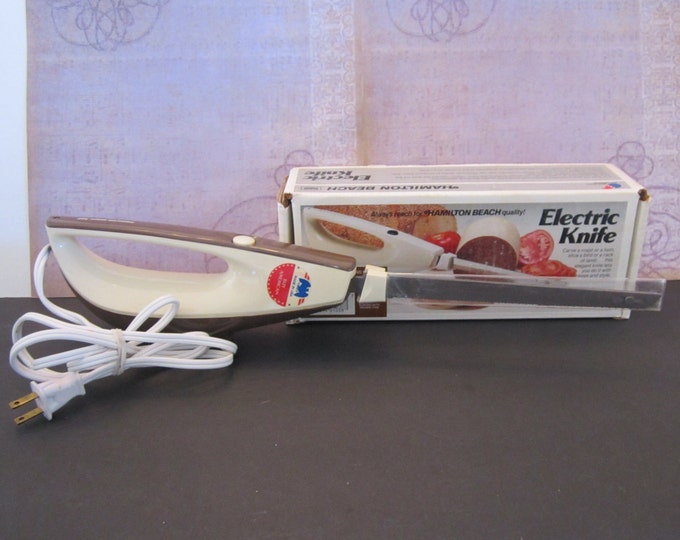 Vintage Hamilton Beach Scovill Electric Knife Model 275 ALB Almond With