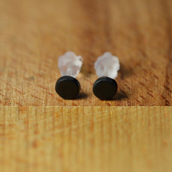 Small Black Earrings For Men - Stocking Filler