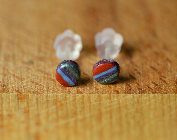 Nickel Free Jewellery 3mm Very Tiny Earrings Plastic Studs