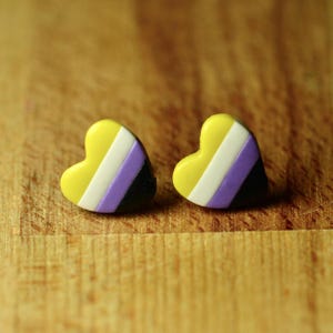 Pride Earring Gift - Non-Binary Stud Earrings