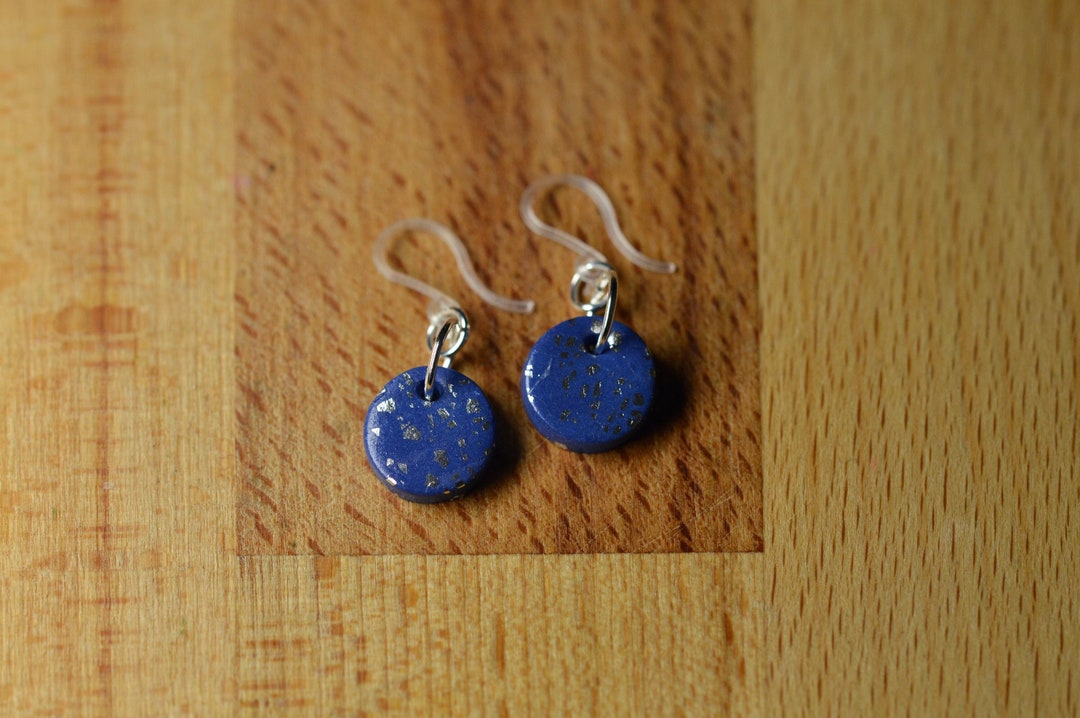 Tiny Drop Earrings on Plastic Ear Wires Etsy