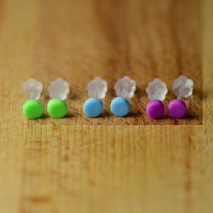 Minimalist Hypoallergenic Tiny Stud Earring Set - Delicate Micro Jewellery for Sensitive Ears