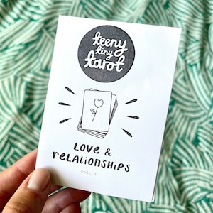 DOWNLOAD - Tarot LOVE & relationships vol 2 Guide Zine, spreads, printable, divination, self-reflection, DIY booklet