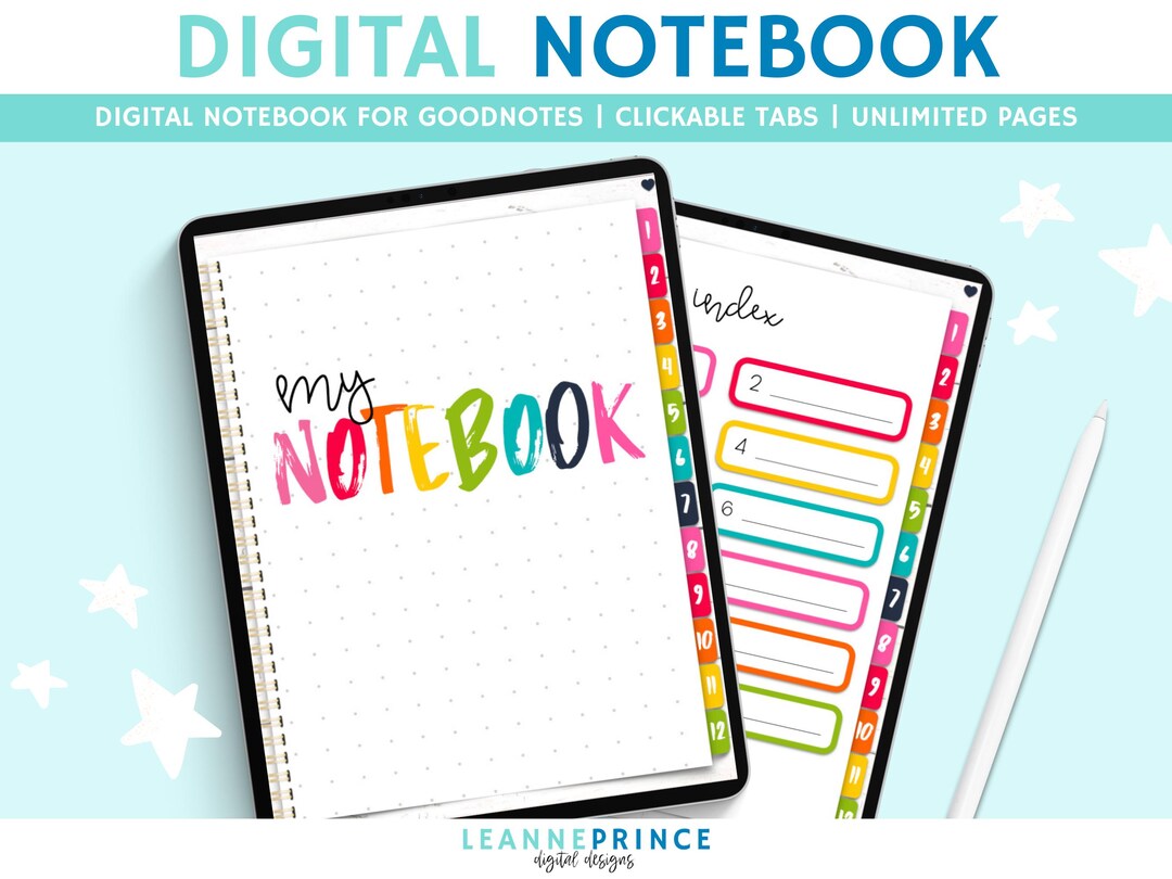 Goodnotes Digital Notebook - Etsy