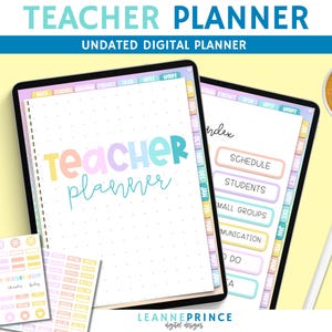 Digital Teacher Planner Undated iPad Planner for GoodNotes