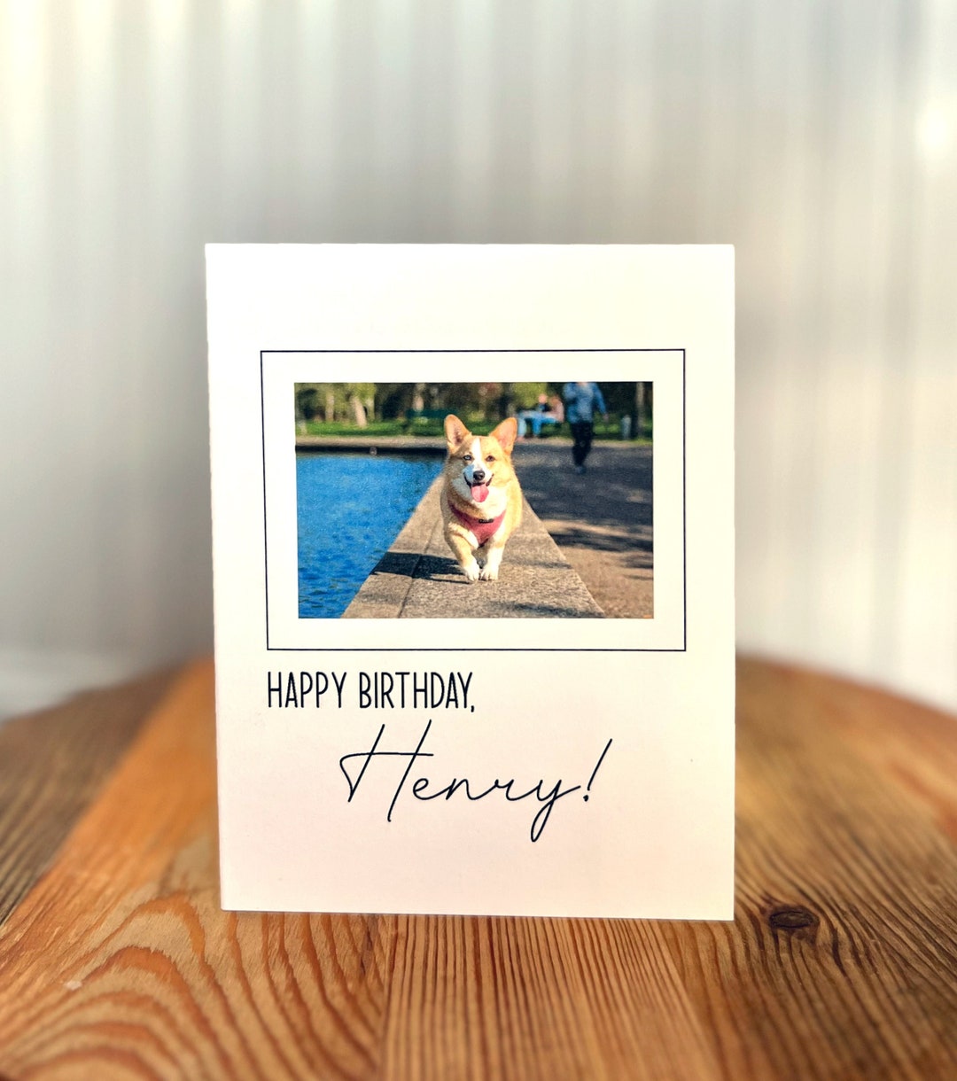 Custom Pet Photo Birthday Card: Personalized Dog or Cat Card - Etsy