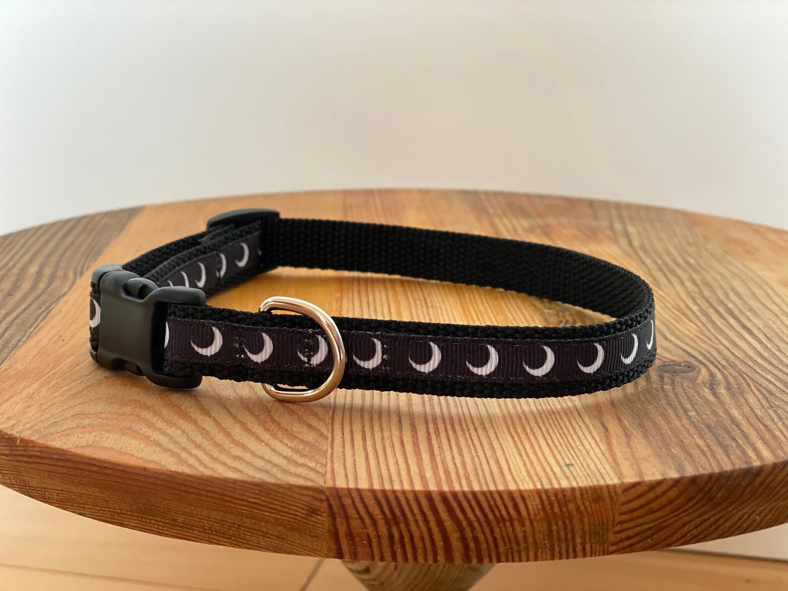 Crescent Moon Dog Collar Small Breed Adjustable Moon Etsy
