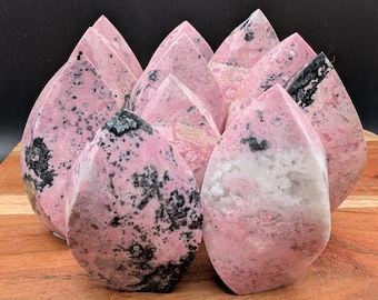 Peruvian rhodonite freeforms, pick your exact piece!