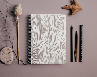 2024 Weekly planner A5 size Diary - LIGHT WOOD DESIGN