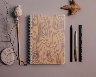 2025 Weekly Agenda Planner Journal Organizer - RUSTIC WOOD