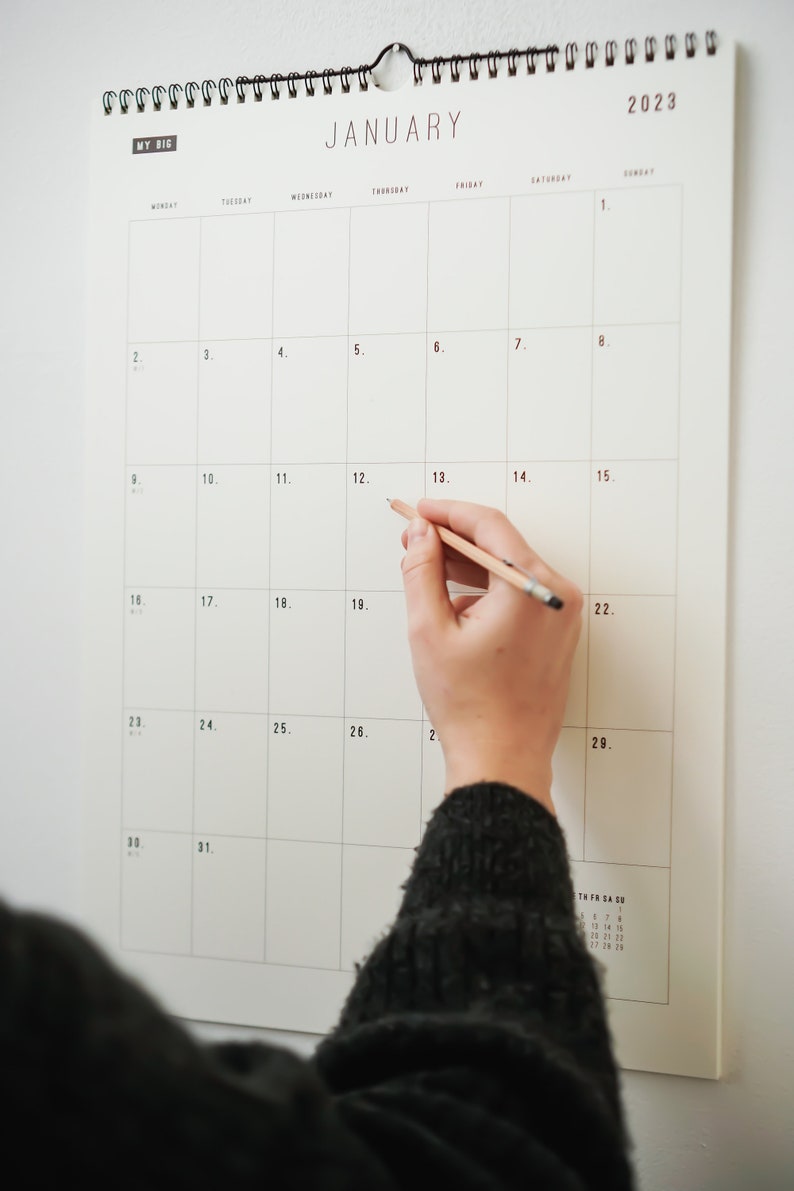 2024 Wall Calendar A3 size Minimal Large Wall Planner Organiser image 7