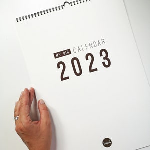 Calendrier mural 2024, format A3 minimal, grand organisateur d'agenda mural image 6