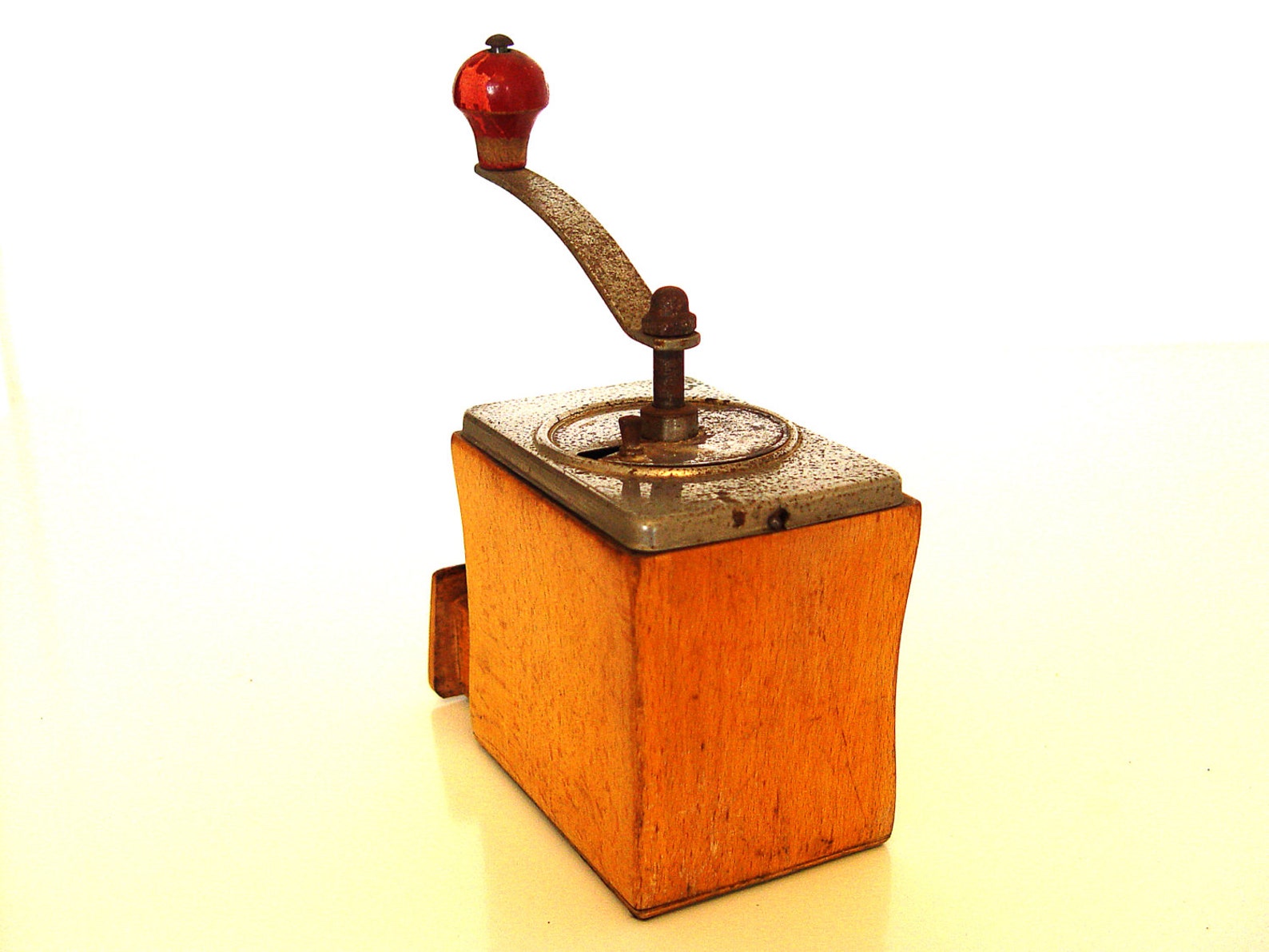 Wooden Vintage Coffee Grinder Etsy