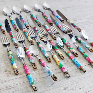 Vintage Russian Cutlery Set 24 Pieces