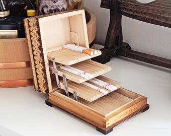 Vintage Wooden box for cigarettes