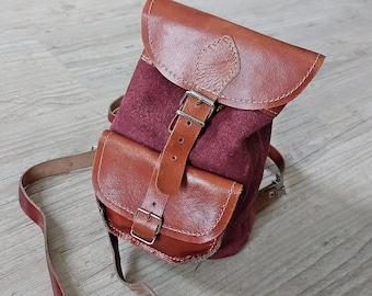 Small   Leather Backpack.