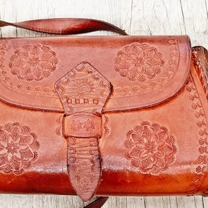 Lovely leather bags Folk leather bag