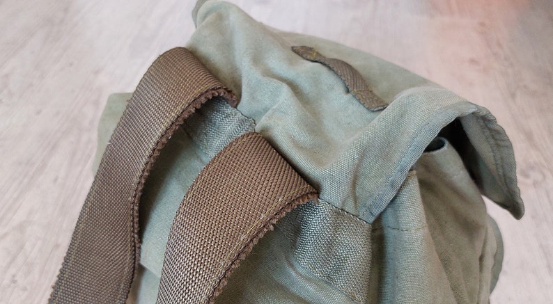 Oversized Canvas Backpack. image 5