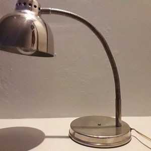 The Chrome Table Lamp . Night Stand Lamp. Office lamp.