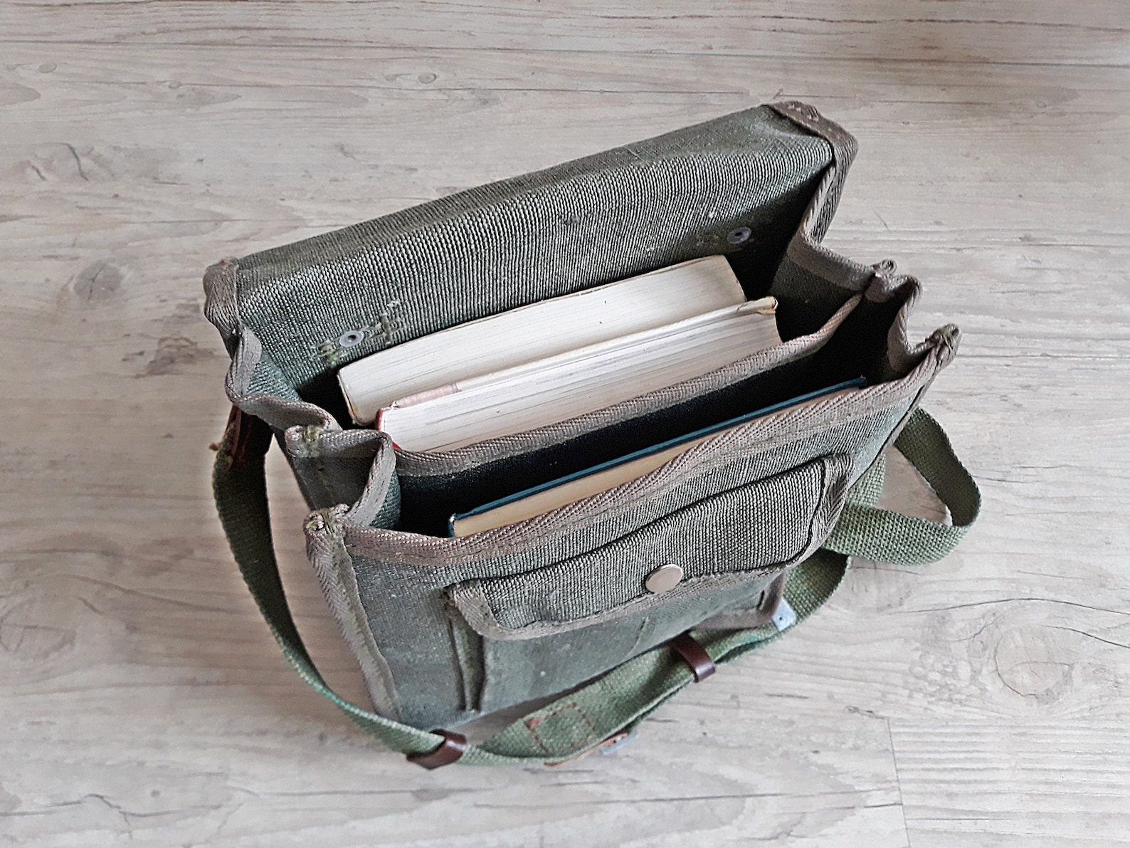 Vintage Military Messenger Bag Etsy