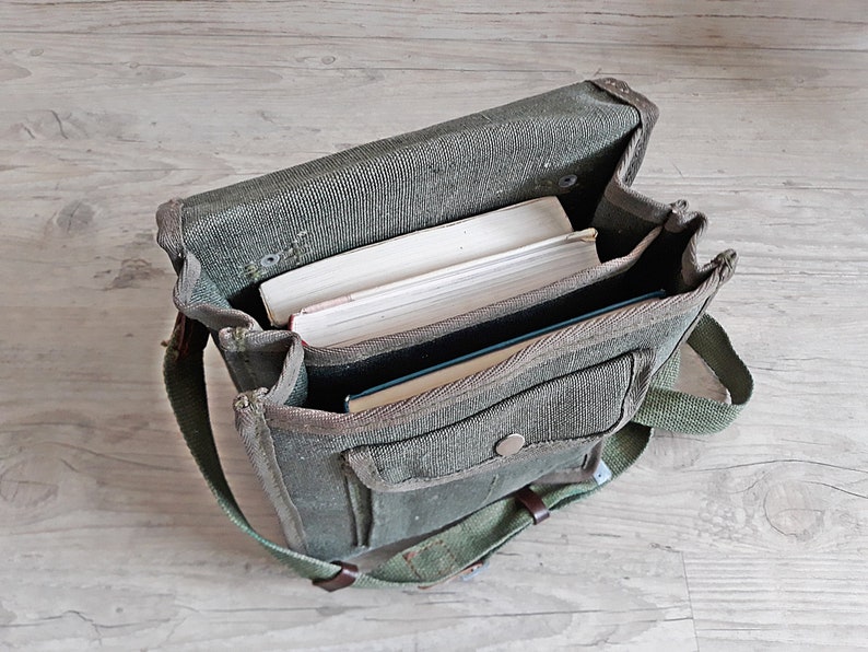 Vintage Military Messenger Bag Etsy