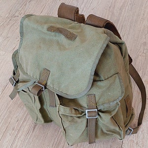 Oversized Canvas Backpack. image 1