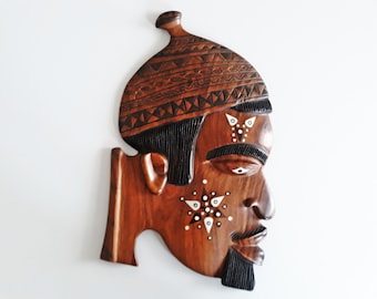 African Mask .Handcrafted African Mask. Africa Wood Collection