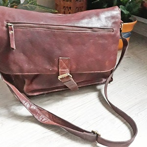 Large Brown Leather Bag