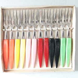 Retro Snak Forks. Vintage Coctail Forks.