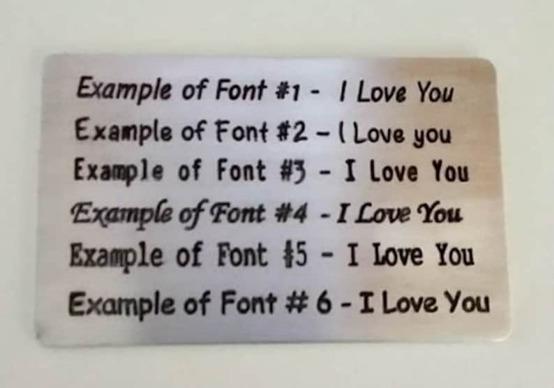10 ten tin year ANNIVERSARY Gift ~ Wallet insert love note card ~ Traditional Aluminum Gift ~ gift ideas for men