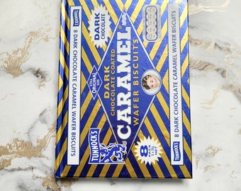 Tunnocks Caramel Dark Chocolate A5 Hand Covered Notebook for All Your Notes and Thoughts
