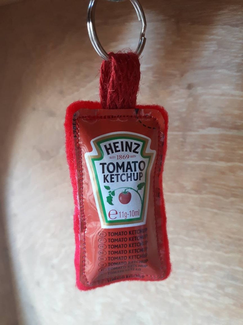 Ketchup Lovers Keyring Keychain Novelty Keyring Handmade Etsy