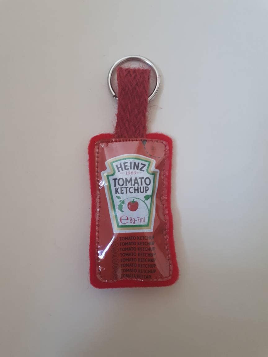 Ketchup Lovers Keyring Keychain Novelty Keyring Handmade Etsy