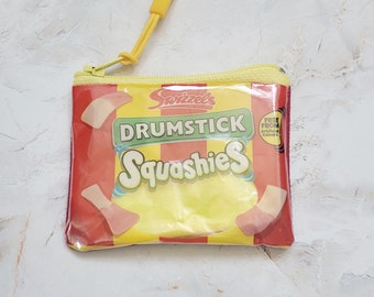 Drumstick Squashies Purse Handmade from a Recycled Sweet Wrapper for Birthdays, Anniversaries or as a Thank You