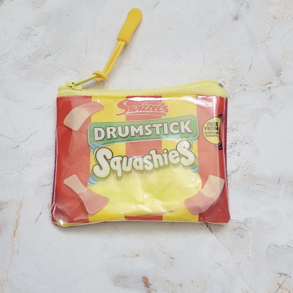 Drumstick Squashies Purse Handmade from a Recycled Sweet Wrapper for Birthdays, Anniversaries or as a Thank You