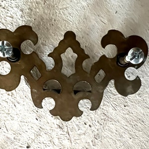 Chippendale Style Drawer Pull, 3 Center to Center, Brass Plated Traditional Bail Pull Hardware image 5