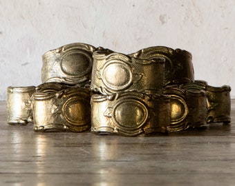 Open Ring Brass Napkin Ring, One Vintage Napkin Ring, (More Available)