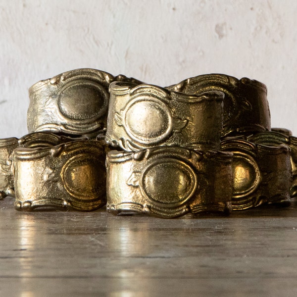 Brass Napkin Rings Etsy