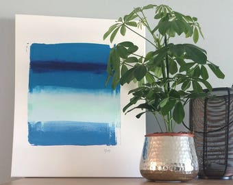 Screen printed canvas