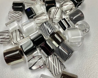 Fine Lines ~ Furnace Art Glass Beads 12 oz.