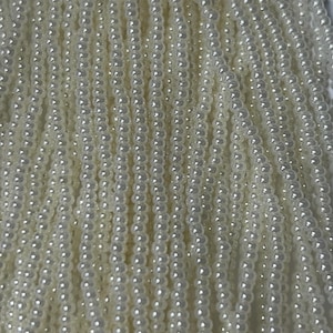 Size 11/0 | Pearl Ceylon | #47102| Preciosa Czech Glass Seed Beads | 6 String Hank | 2mm Rd Rocaille | DIY Jewelry Making | Loom