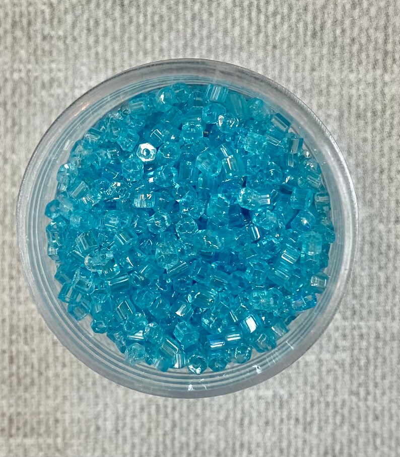 Aqua 1/0 Bugle Bead Mix DIY Jewelry Etsy