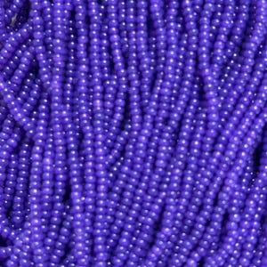 Size 11/0 | Violet Dyed Terra | #17828 | Preciosa Czech Glass Seed Beads | 6 String Hank | 2mm Rd Rocaille | DIY Jewelry Making | Loom