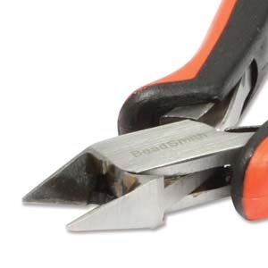 Super Fine Ergo Side Cutter Pliers 5 inch Red Black Ergonomic Grip